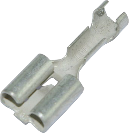 Flatstiftshylsa, oisolerad, 6.3x0.8mm, 0.5-1.0mm²